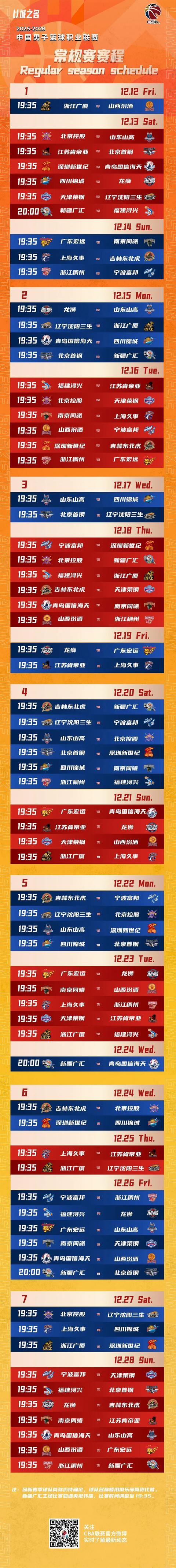 包含CBA常规赛赛程吃紧；广厦男篮关键时刻外线爆发；媒体盛赞；身体对抗强度拉满的词条